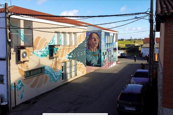 Arte callejero en Herreruela