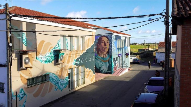 Arte callejero en Herreruela